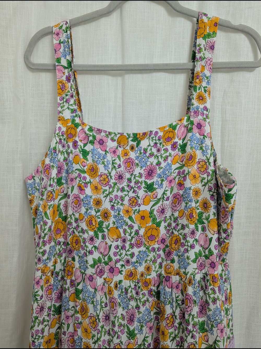 Crown & Ivy Floral Tiered Maxi Dress XL Cottagecore Boho - Picture 3 of 6